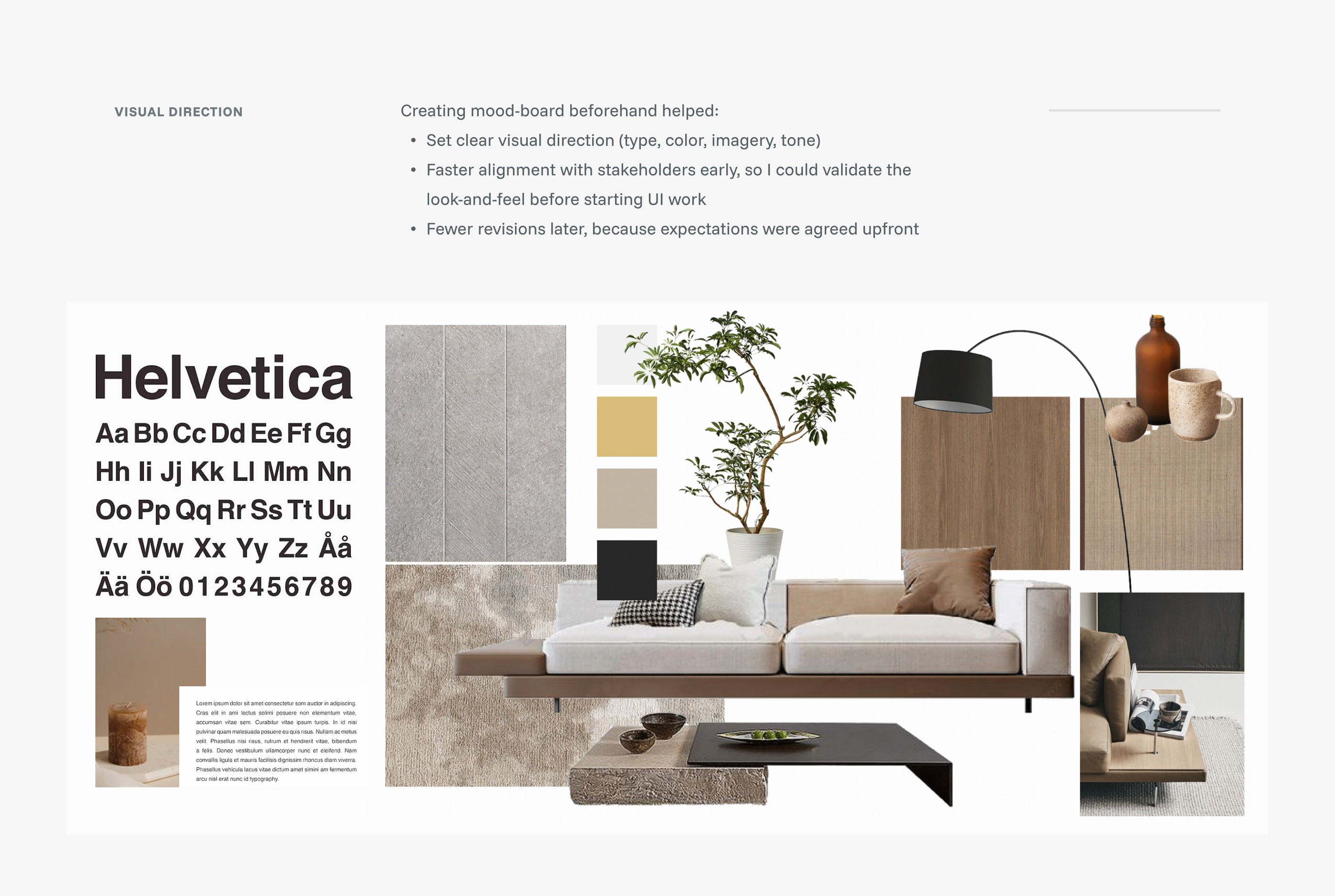 Mayfair Design Studio — visual direction artifact