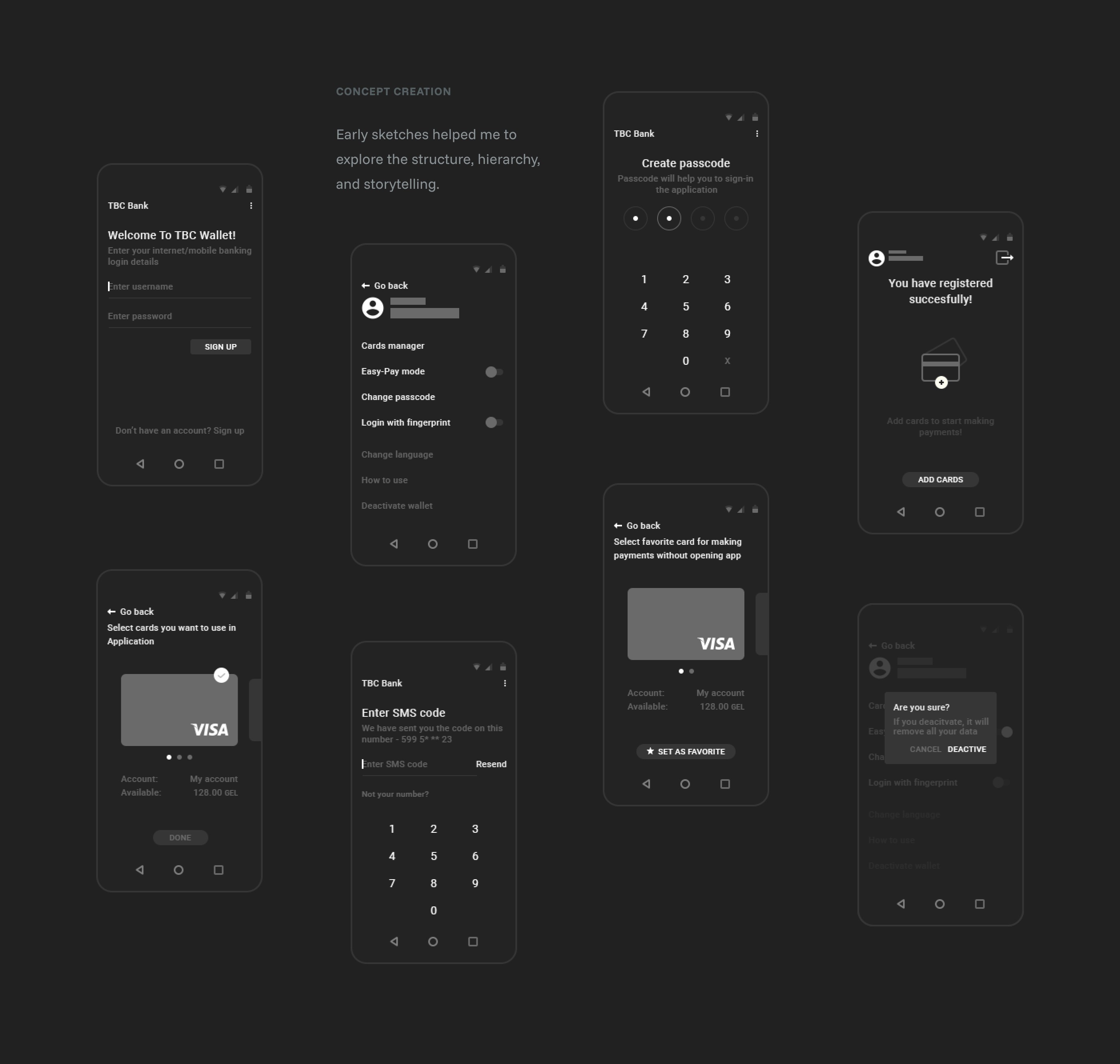 TBC Wallet — concept creation artifact